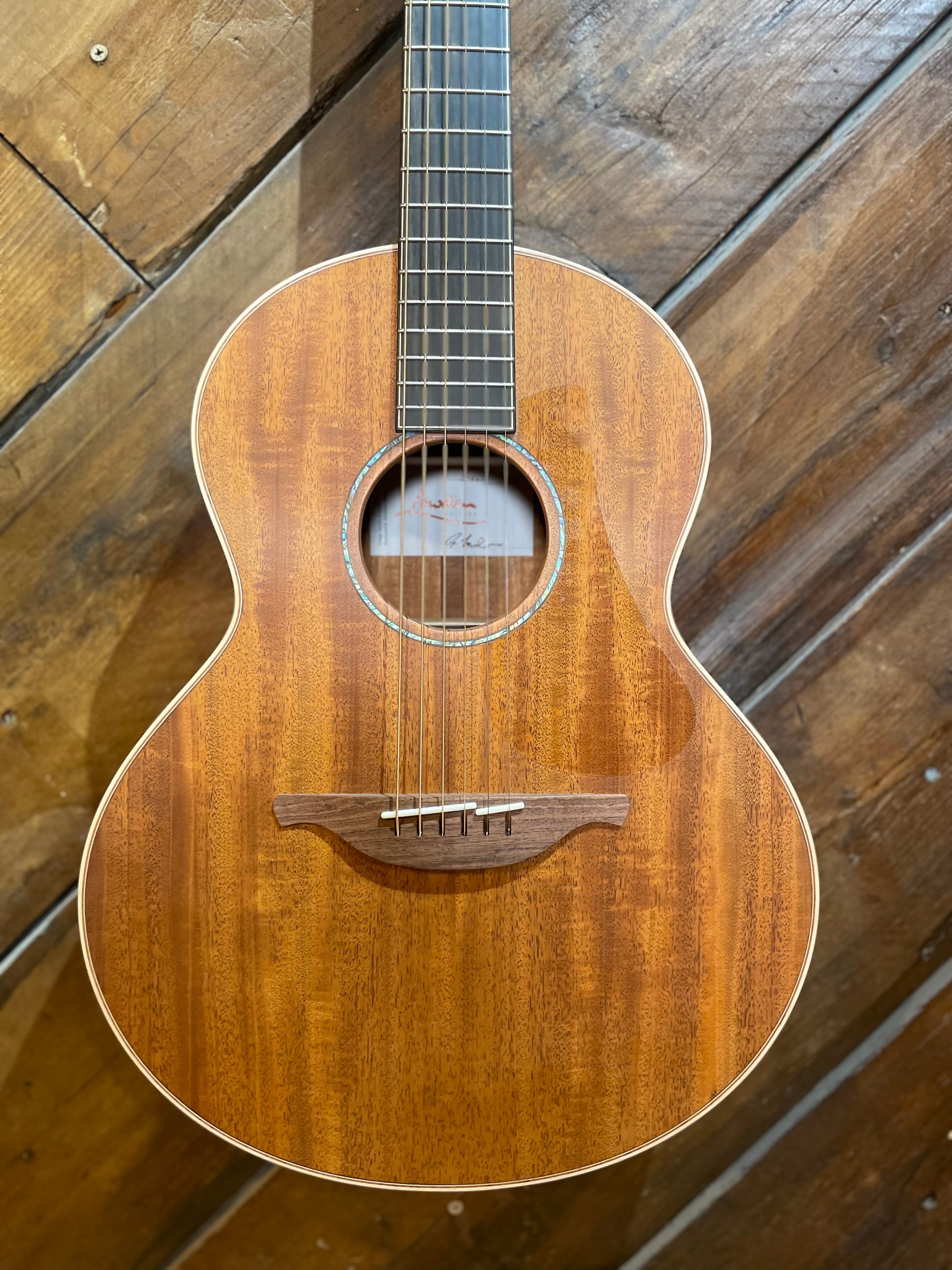Lowden S-35M, Fiddleback Mahogany