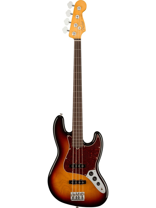 Fender American Professional II Jazz Bass Fretless Rosewood Fretboard, Three Tone Sunburst
