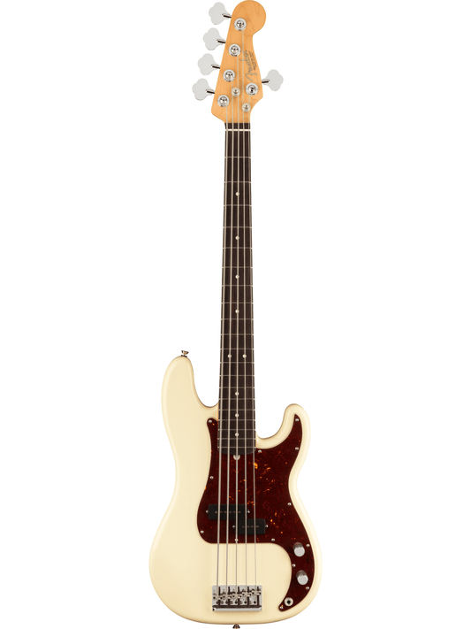 Fender American Professional II Precision Bass V Rosewood Fretboard, Olympic White