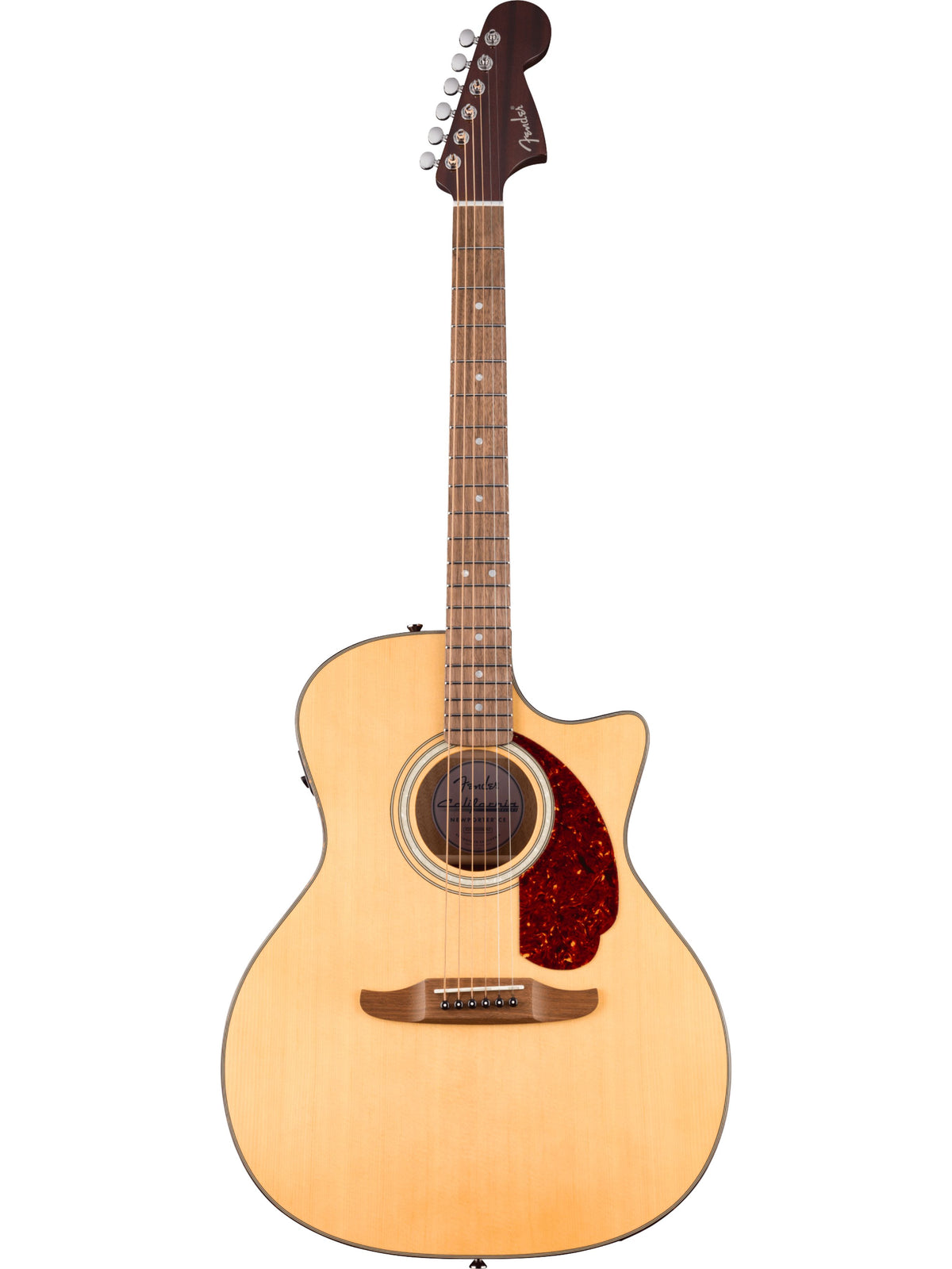 Fender California Deluxe Newporter CE Dreadnought Electro-Acoustic Guitar, Natural