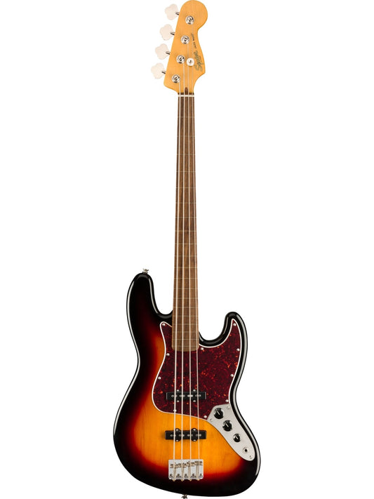 Classic Vibe '60s Jazz Bass Fretless, Laurel Fingerboard, 3-Color Sunburst