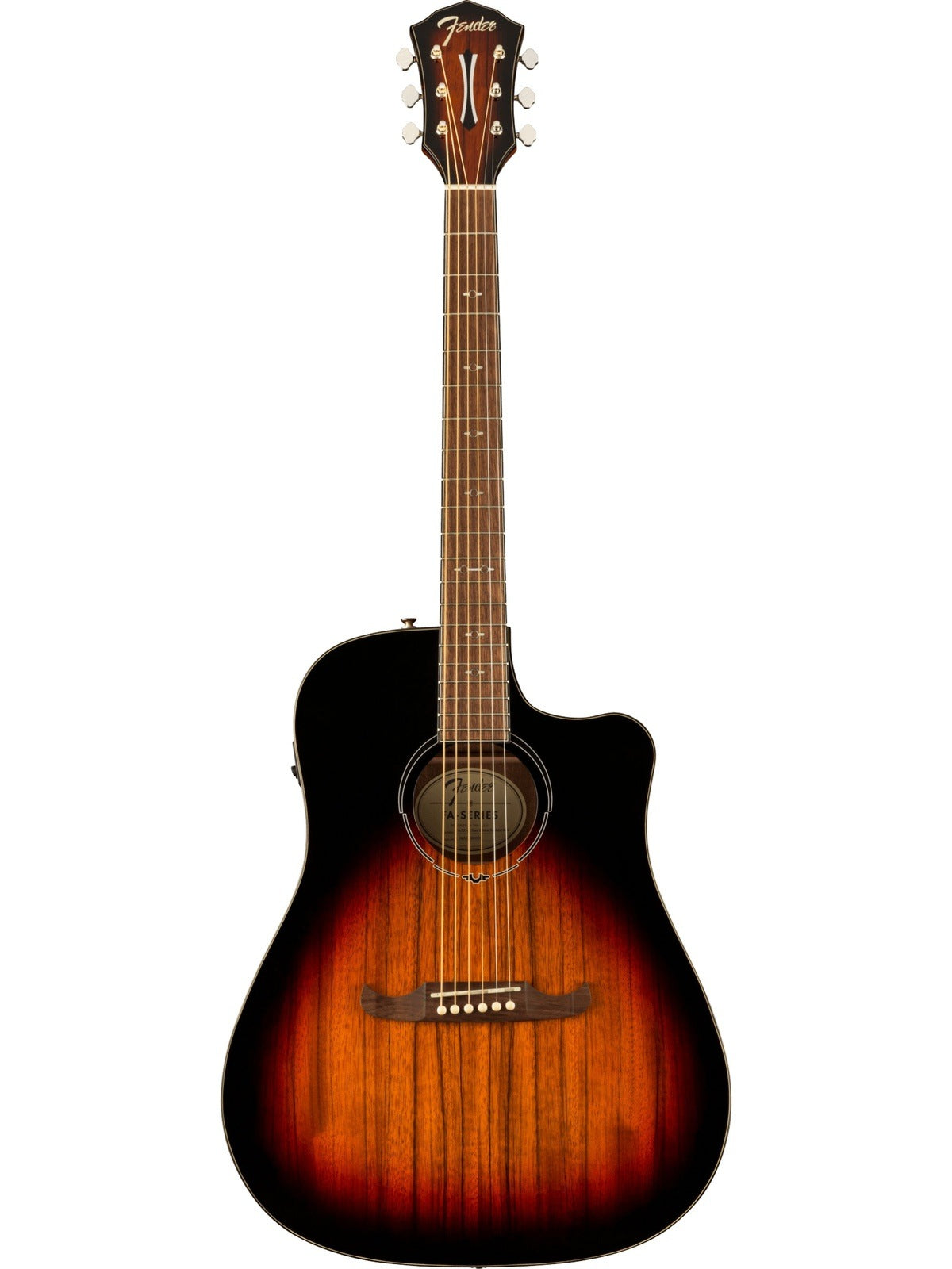 Fender Limited Edition FA-325CE Dreadnought Dao Exotic, 3-Color Sunburst