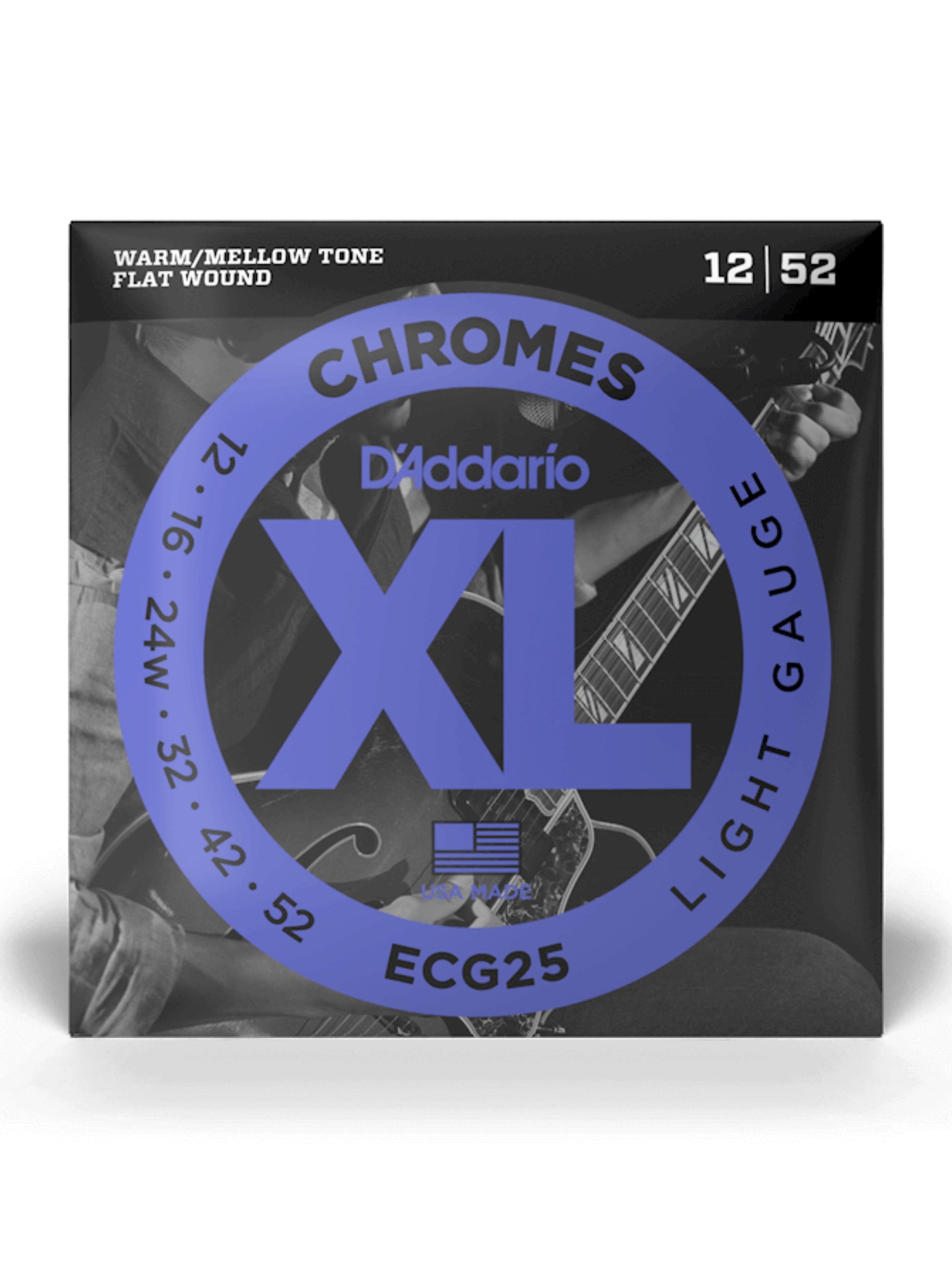 D'Addario XL Chromes Flat Wounds Electric Guitar Strings