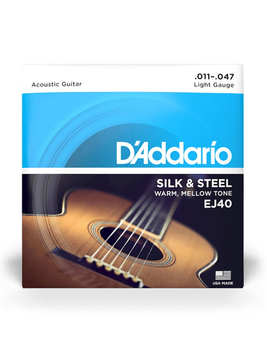 D'Addario Silk & Steel Acoustic Guitar Strings