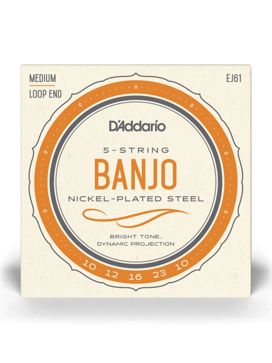 D'Addario Nickel Plated Steel Banjo Strings