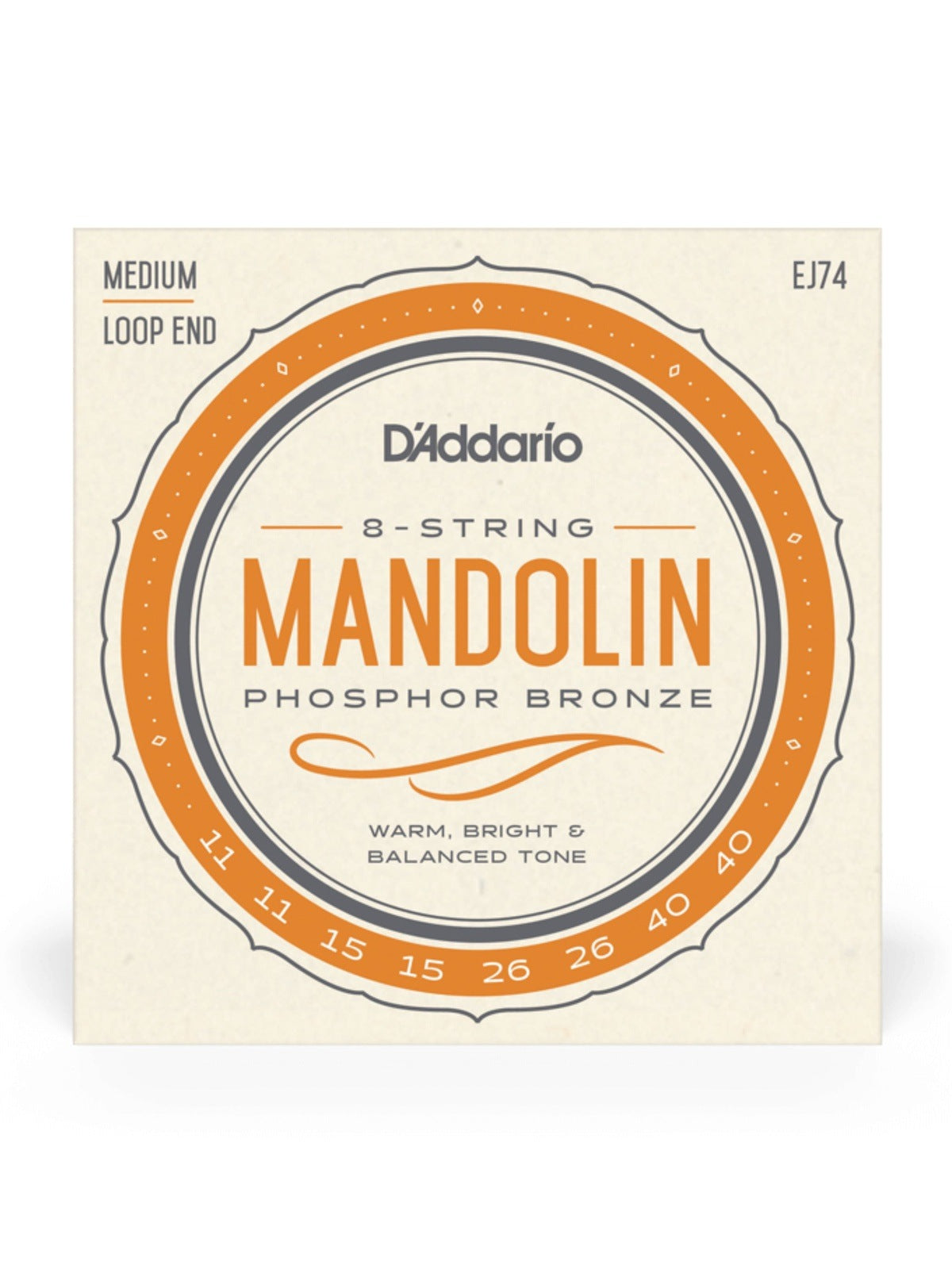 D'Addario Phosphor Bronze Mandolin 8-Strings Set