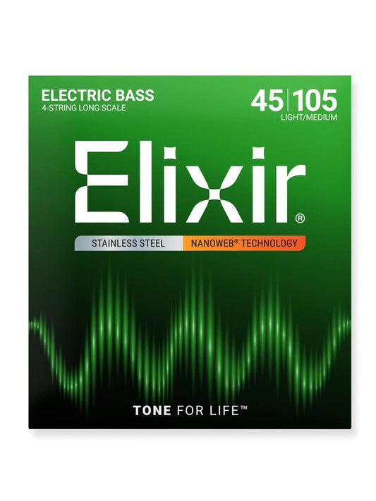 Elixir Nanoweb Stainless Steel 4 String Bass Sets