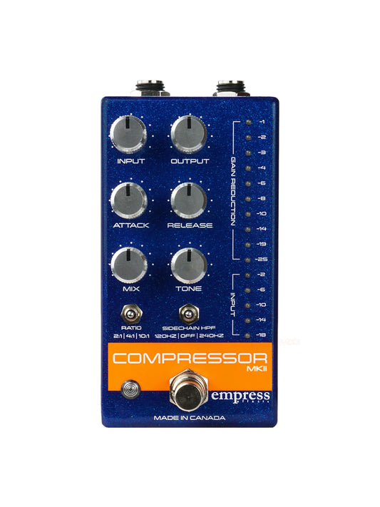 Empress Effects Compressor MKII, Blue Sparkle