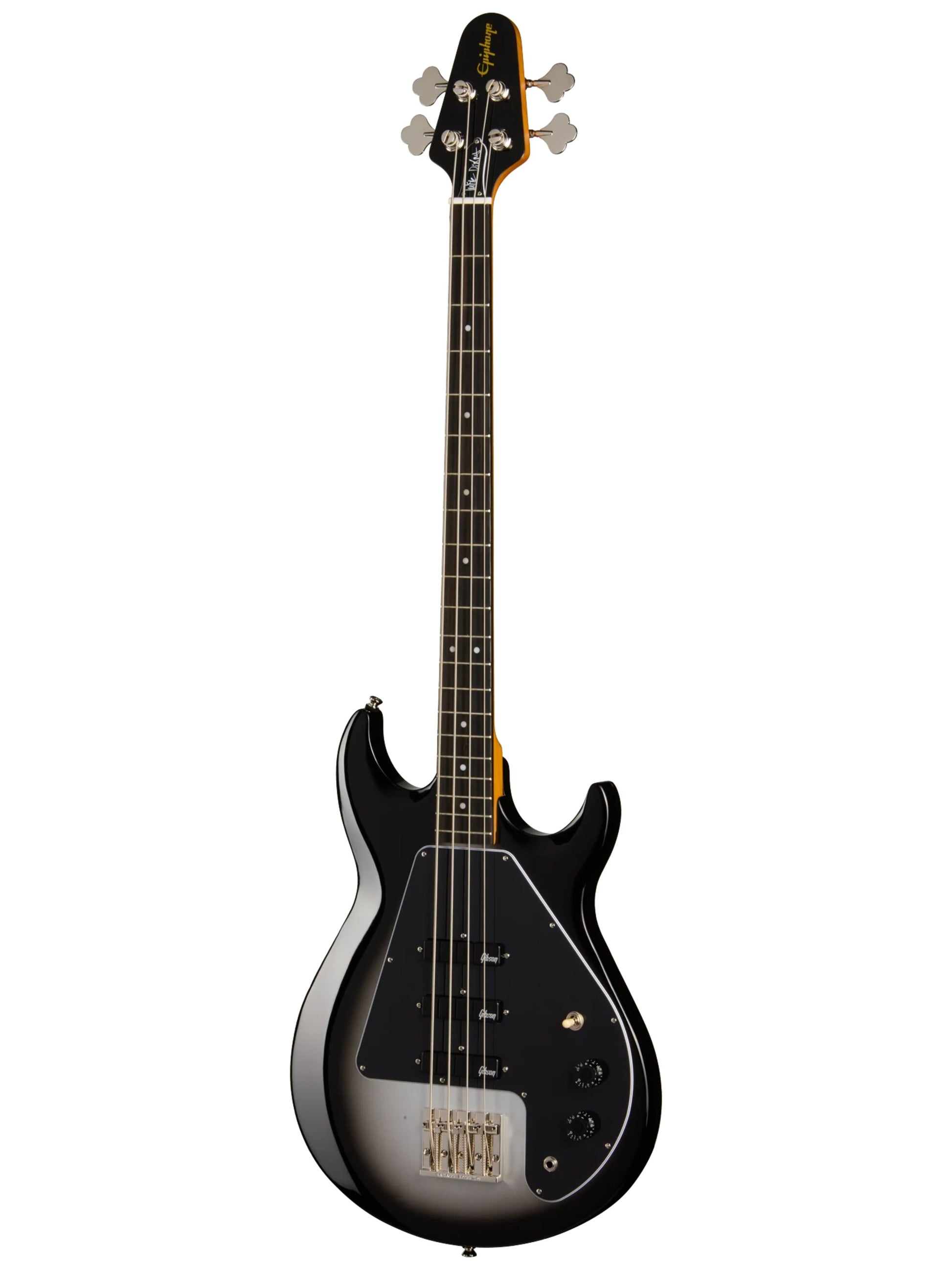 Epiphone Mike Dirnt Signature Grabber G-3 Bass, Silverburst