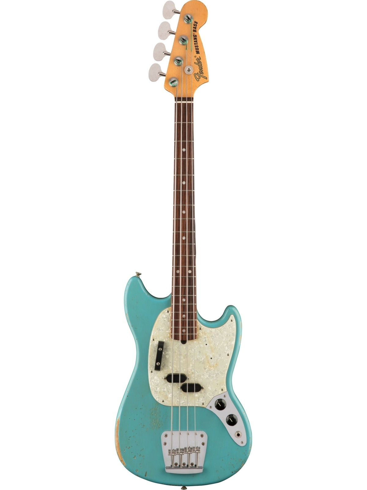 Fender JMJ Roadworn Mustang Bass, Daphne Blue