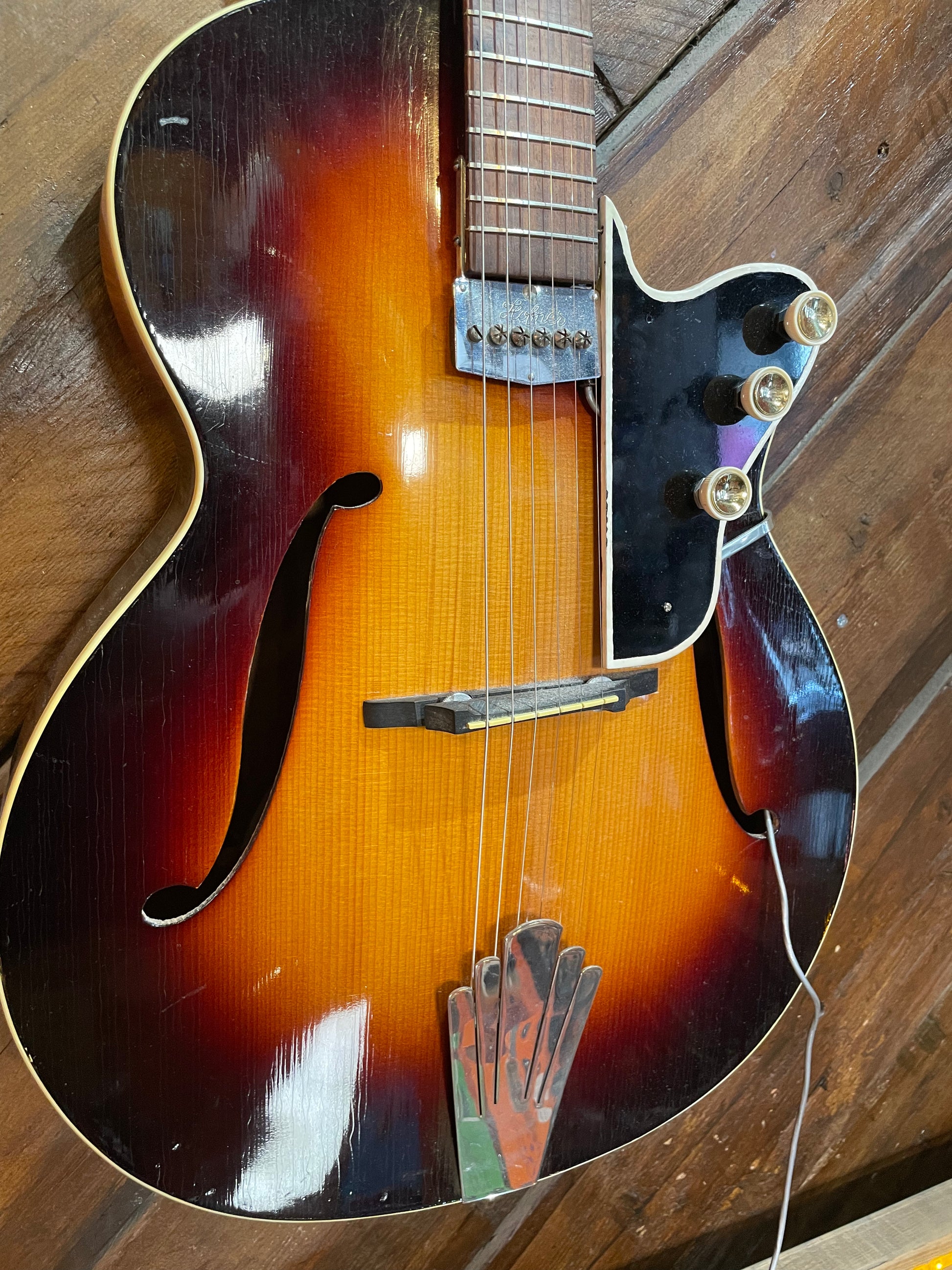 S/H 50s Framus Capri Hollow Body, Sunburst