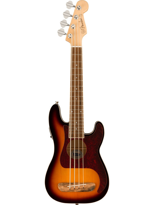 Fender Fullerton Precision Bass Ukulele, Three Tone Sunburst