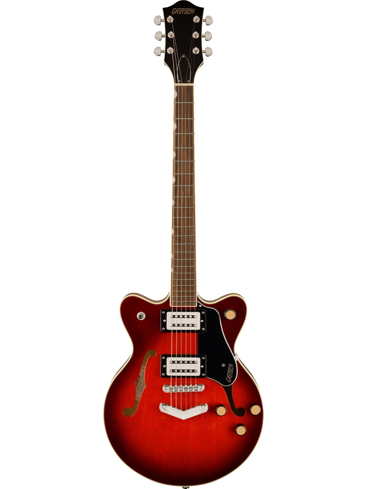 Gretsch G2655 Streamliner Center Block Jr. Double-Cut with V-Stoptail, Claret Burst