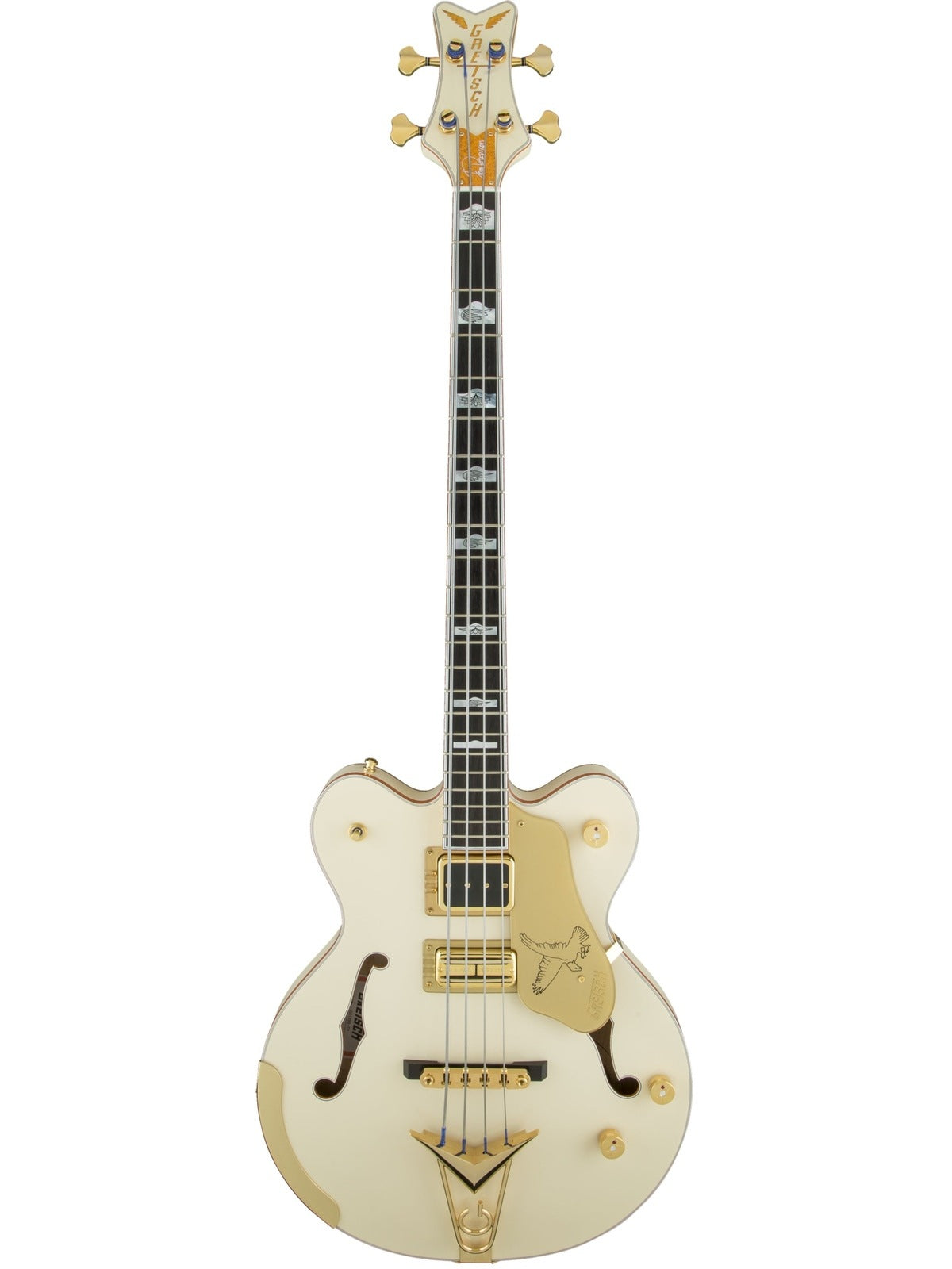 G6136B-TP Tom Petersson Signature Falcon™ 4-String Bass with Cadillac Tailpiece, Rumble’Tron™ Pickup, Aged White Lacquer