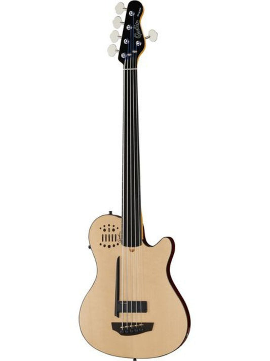 Godin A5 Ultra Natural Fretless A/E Acoustic 5-String Bass
