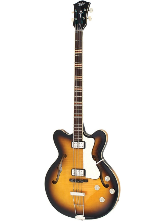 Hofner HCT Verythin Short Scale 4-String Bass, Sunburst