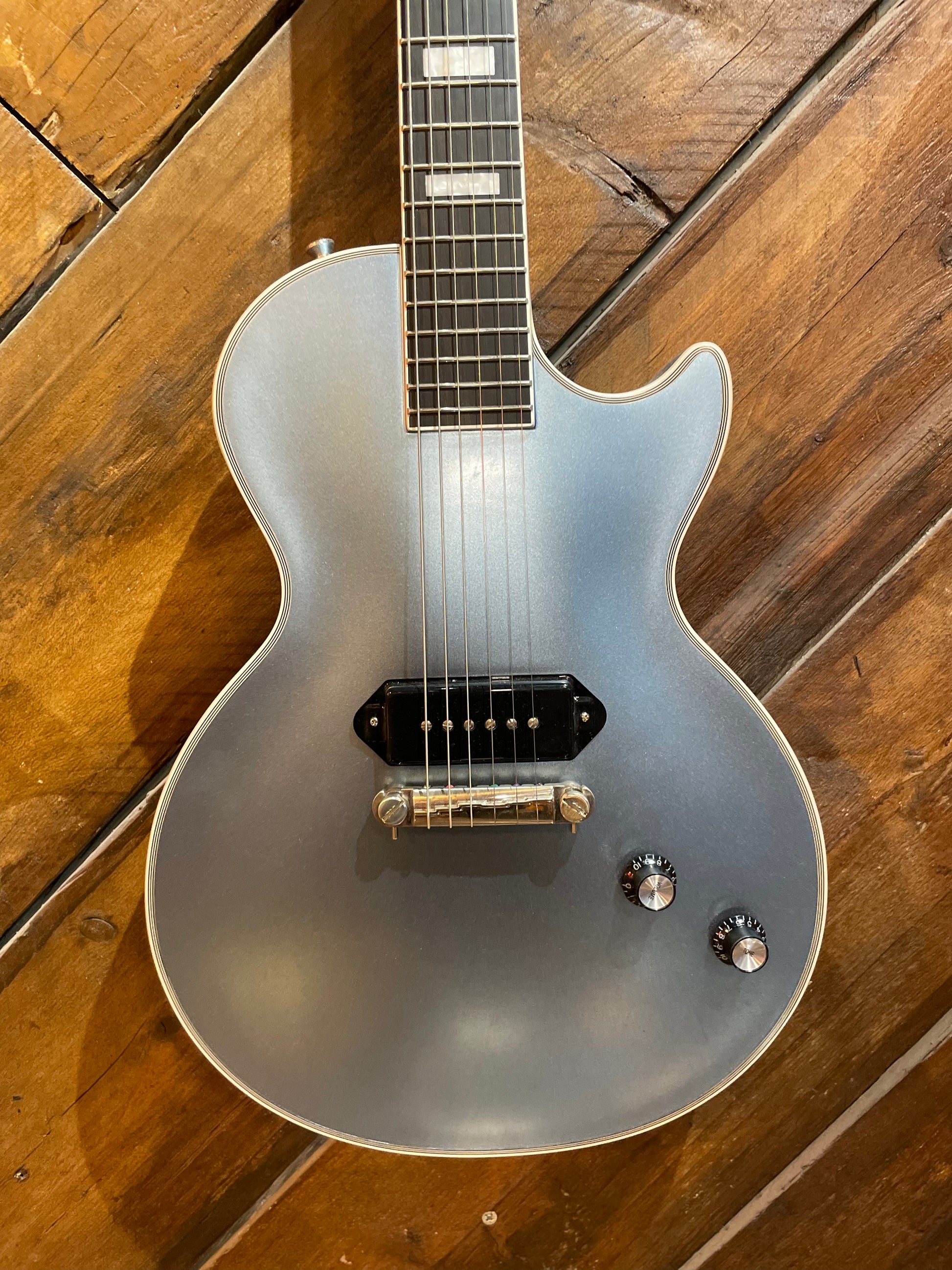 S/H Epiphone Jared James Nichols Signature 'Blues Power' Les Paul Custom, Aged Pelham Blue
