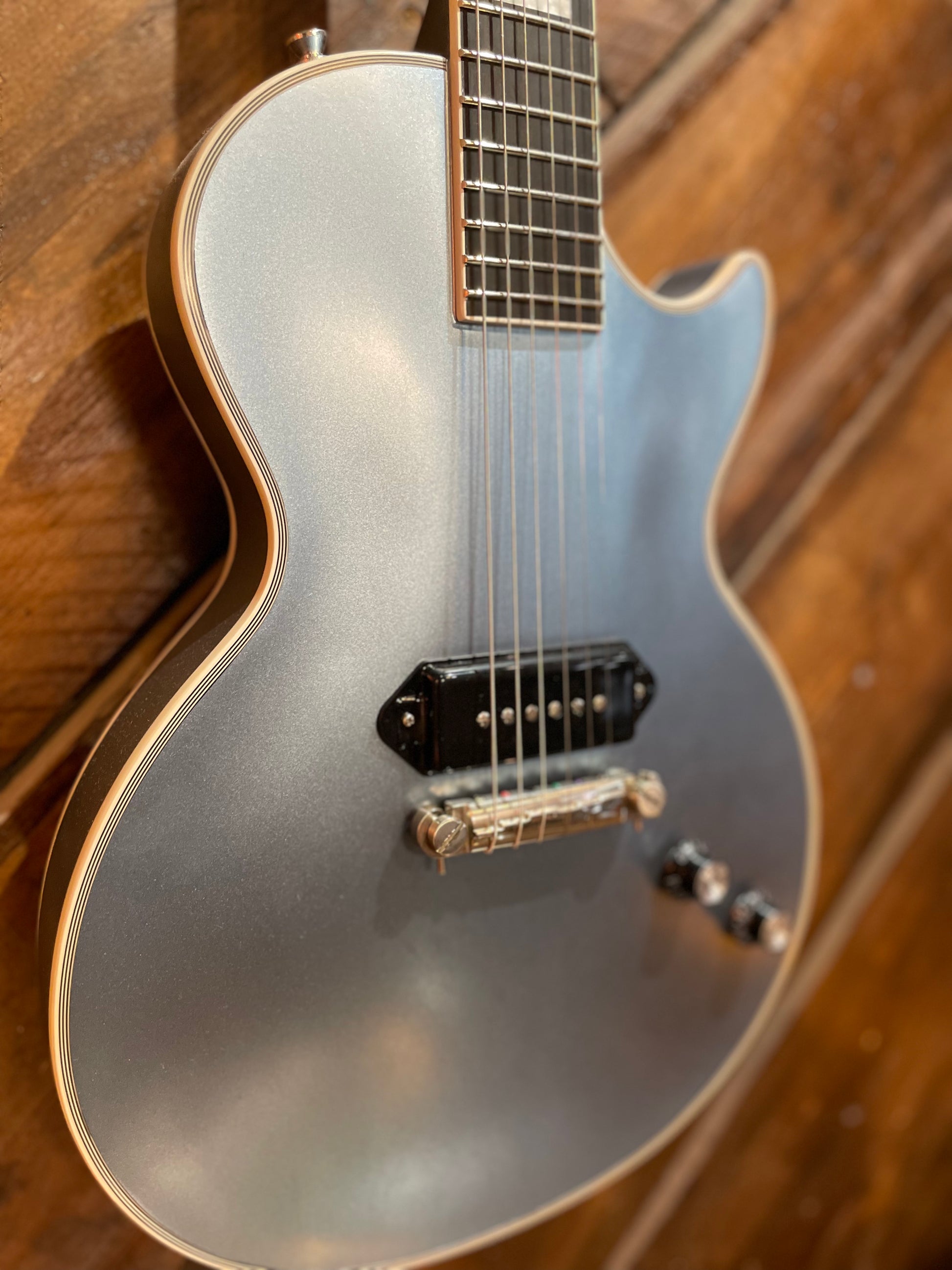 S/H Epiphone Jared James Nichols Signature 'Blues Power' Les Paul Custom, Aged Pelham Blue