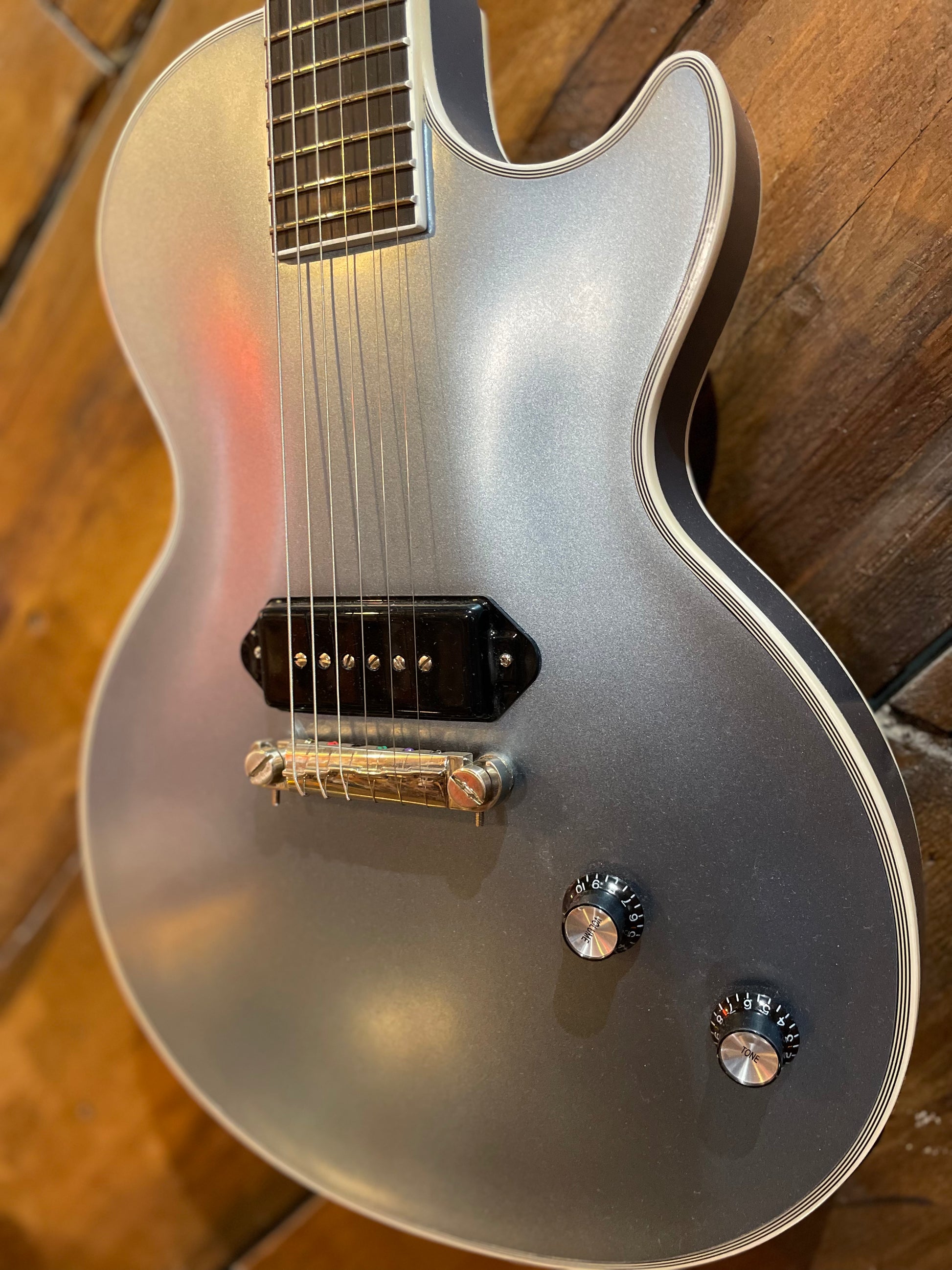 S/H Epiphone Jared James Nichols Signature 'Blues Power' Les Paul Custom, Aged Pelham Blue