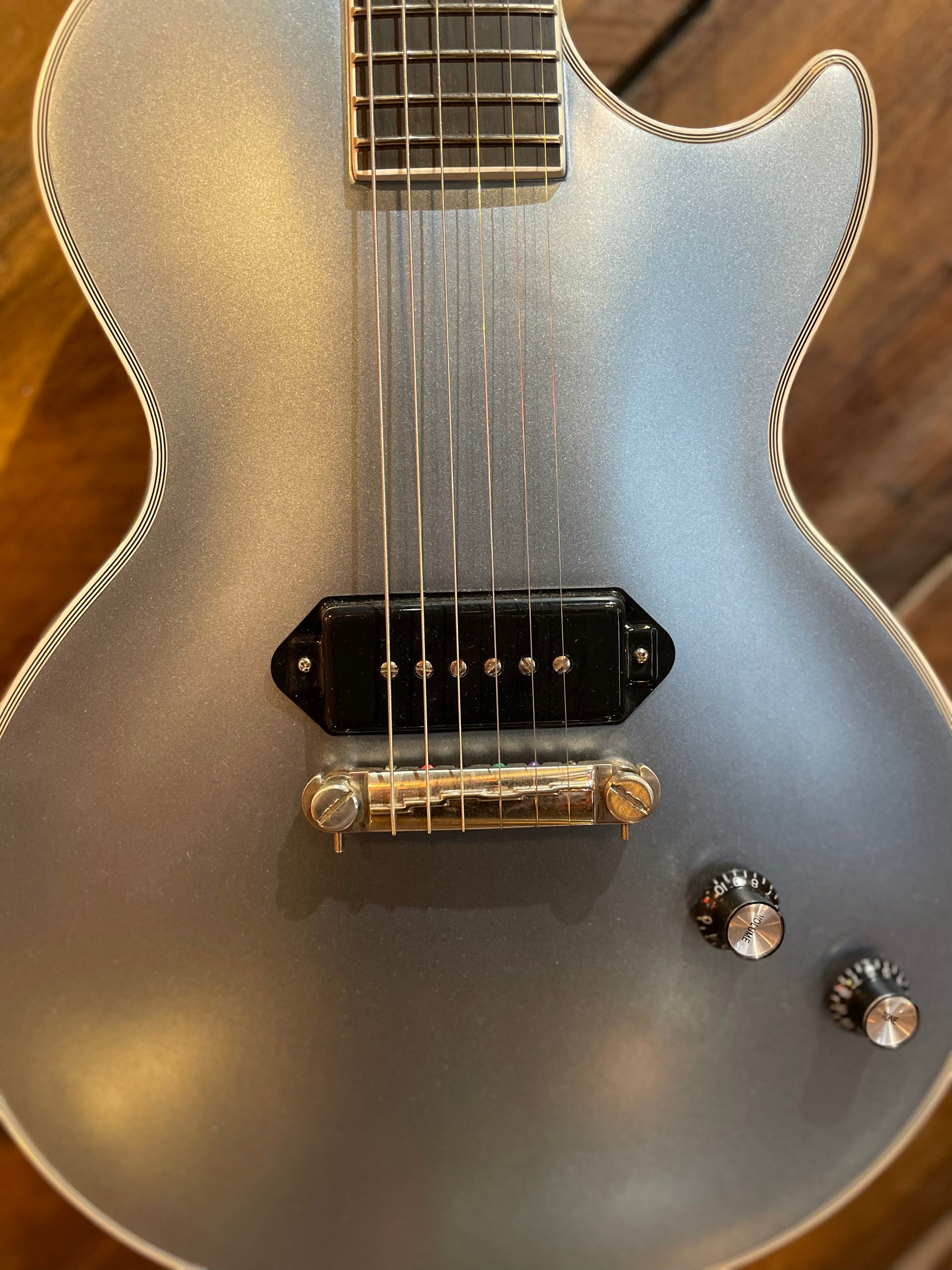 S/H Epiphone Jared James Nichols Signature 'Blues Power' Les Paul Custom, Aged Pelham Blue