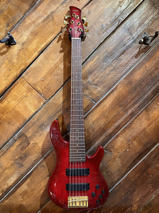 S/H 1998 Yamaha Japan TRB-VI MK2 6-String Electric Bass, Trans Red