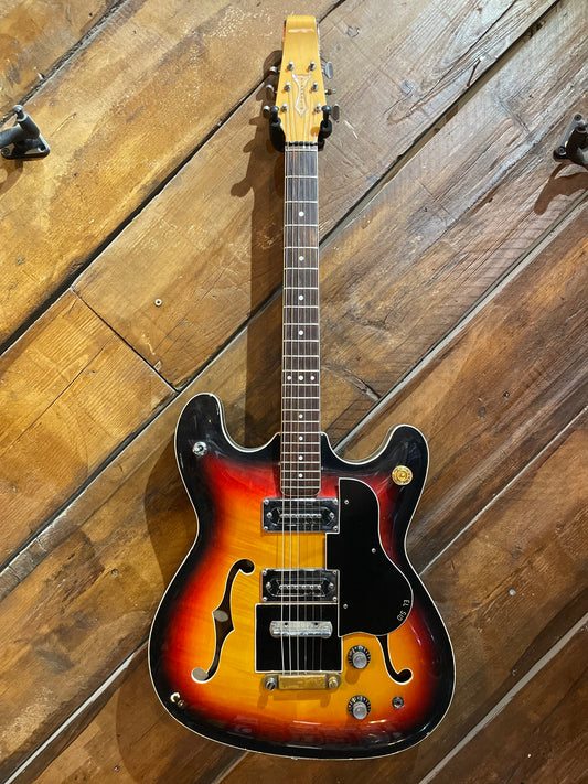 S/H 1966 Burns Vibroslim, Three Tone Sunburst