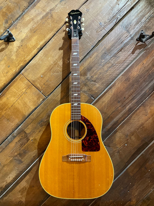 S/H 1965 Epiphone Texan Acoustic Guitar, Natural