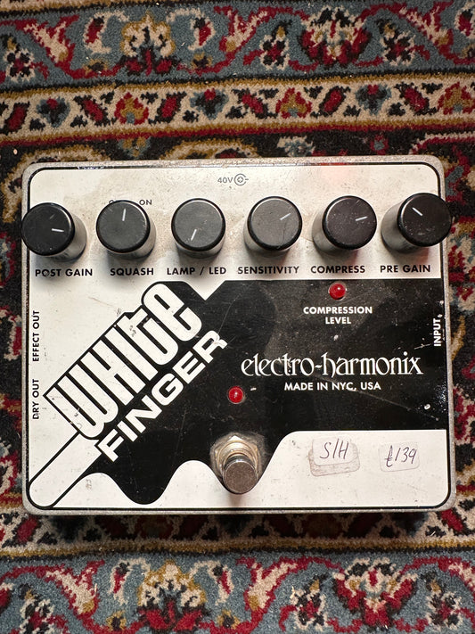 S/H Electro Harmonix White Finger 40v Compressor