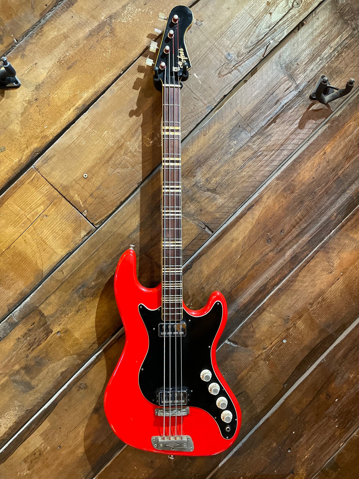 S/H 1962 Hofner 185 Artist Bass, Red