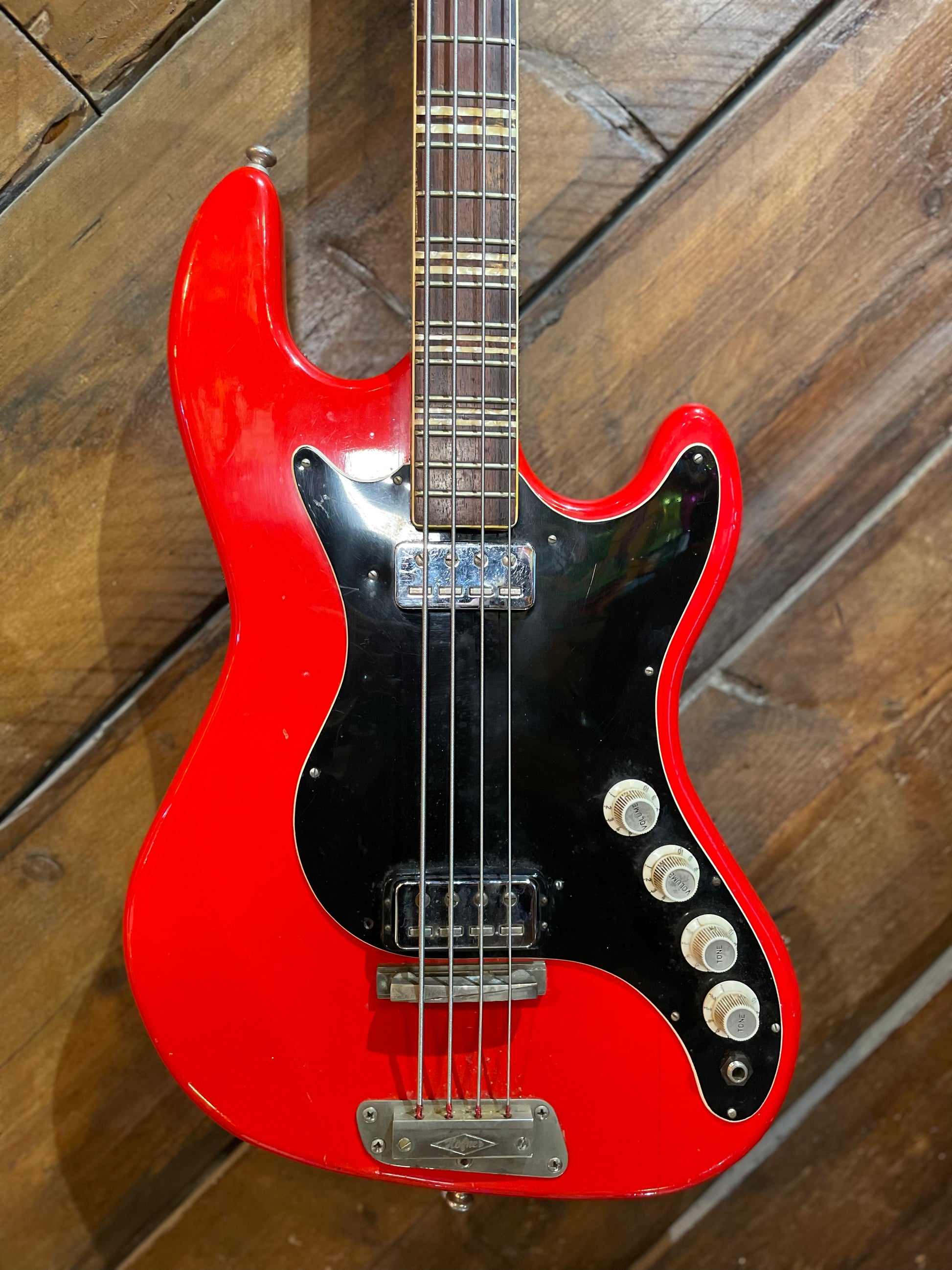 S/H 1962 Hofner 185 Artist Bass, Red