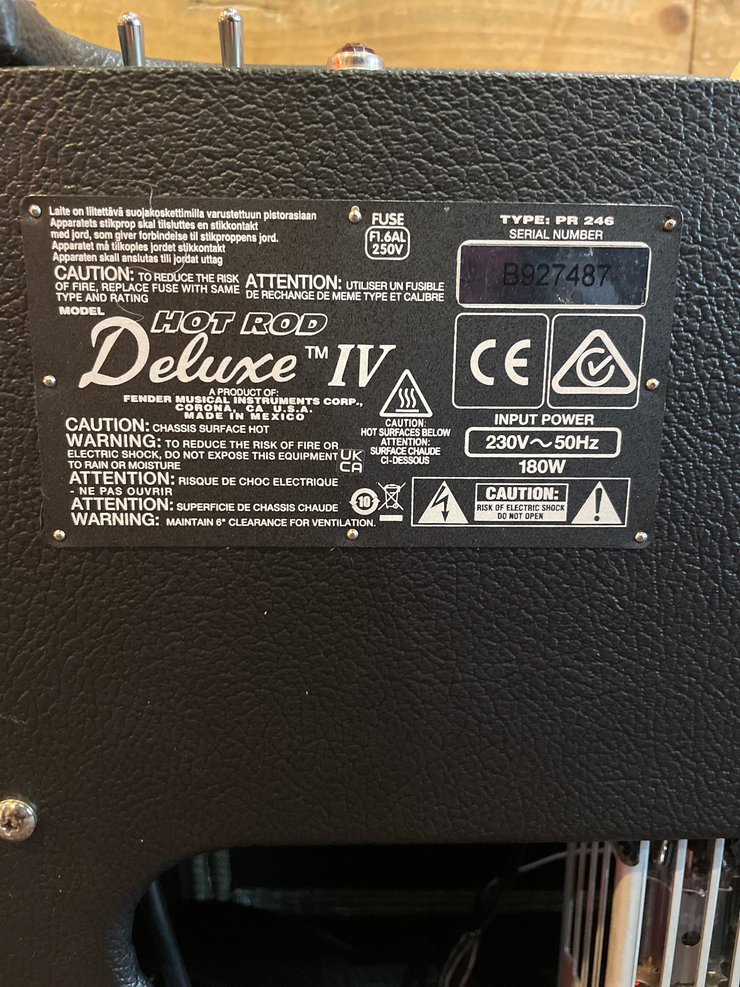 S/H Fender Hot Rod Deluxe IV 40 Watt 1x12 Combo, Black