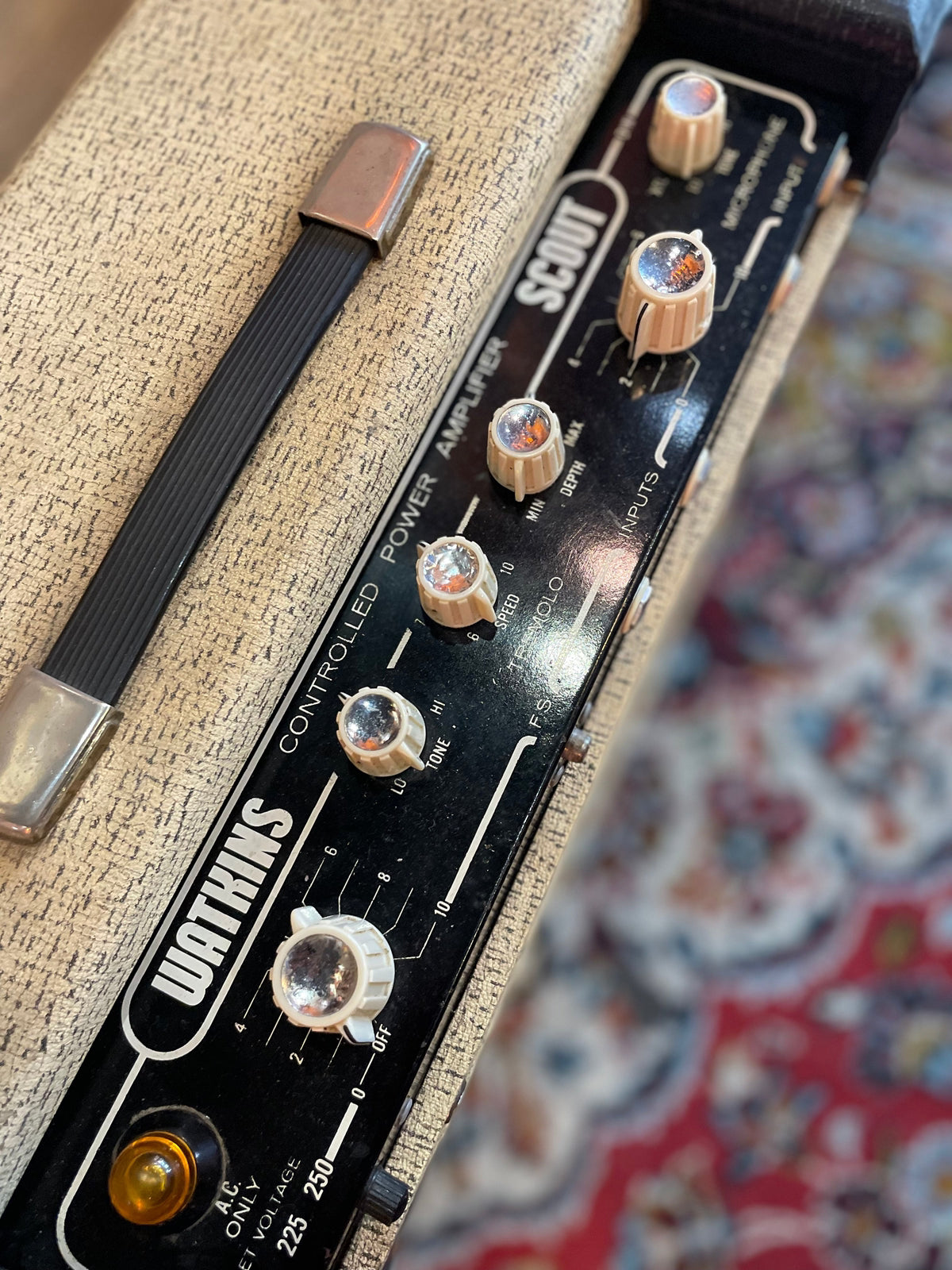 S/H 1963 Watkins Scout 15 Watt 1x10 Valve Combo Amplifier, Black and White