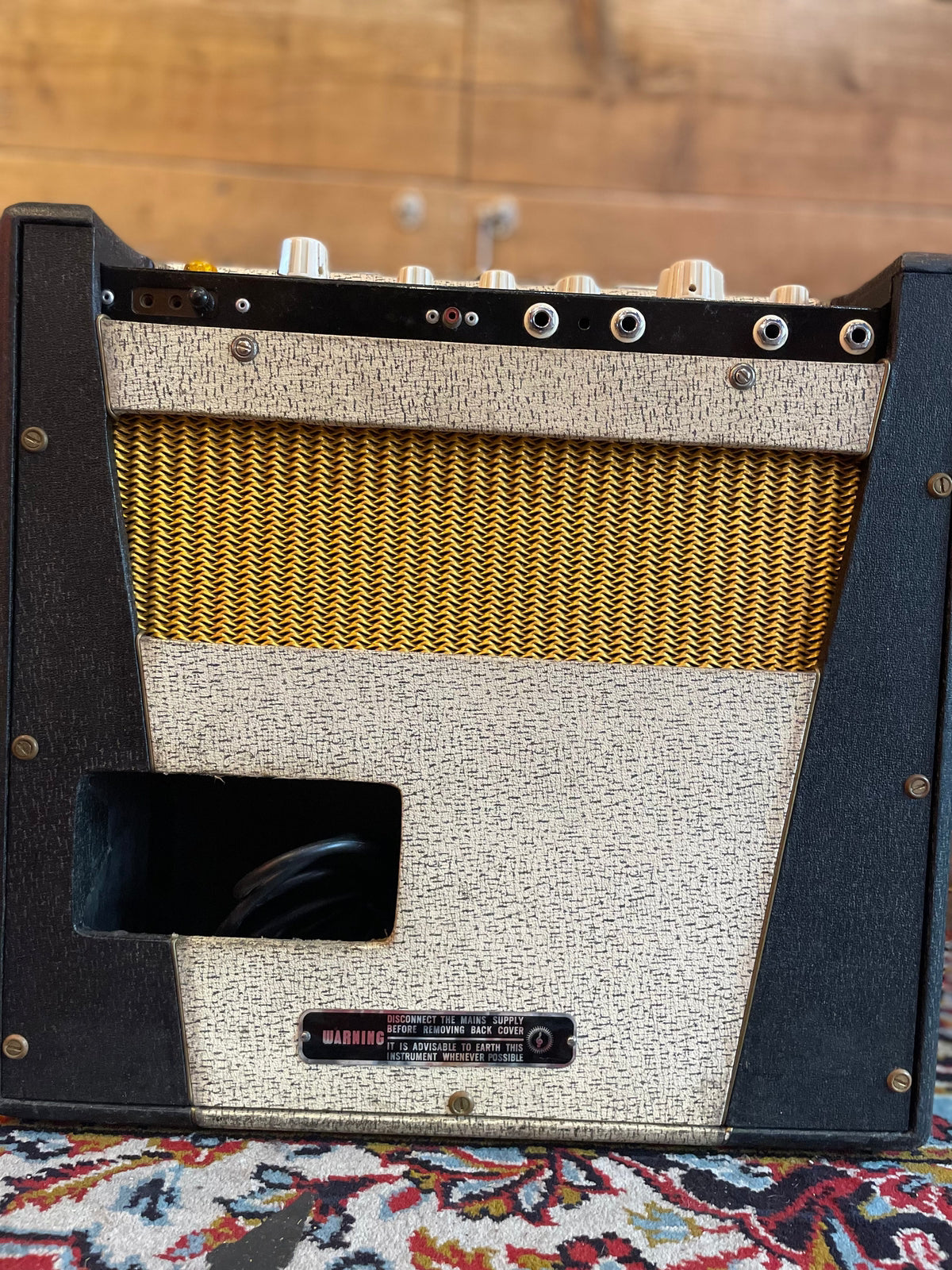 S/H 1963 Watkins Scout 15 Watt 1x10 Valve Combo Amplifier, Black and White