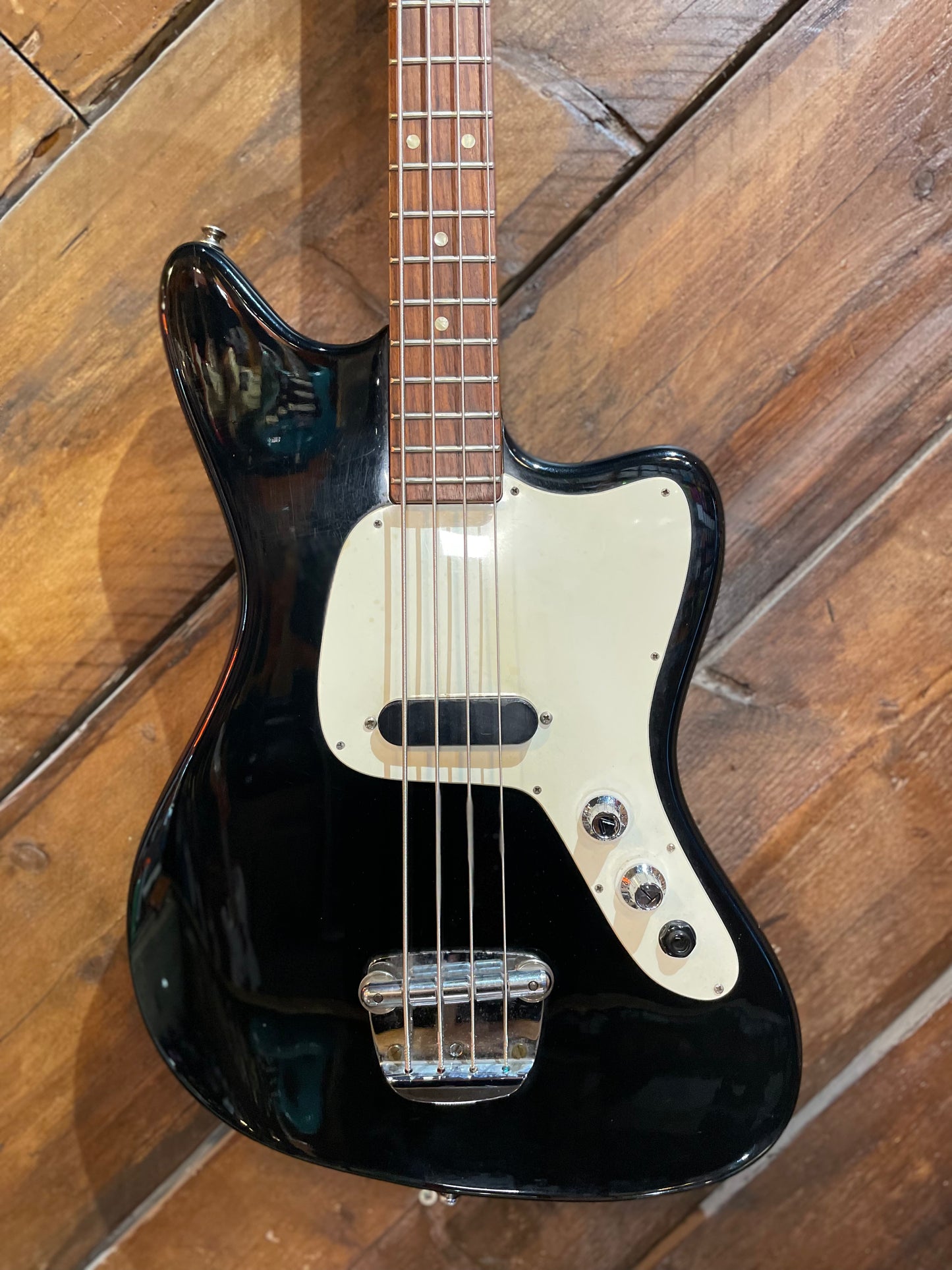 S/H 1972 Framus J-159 Junior 4 Short Scale Bass, Black