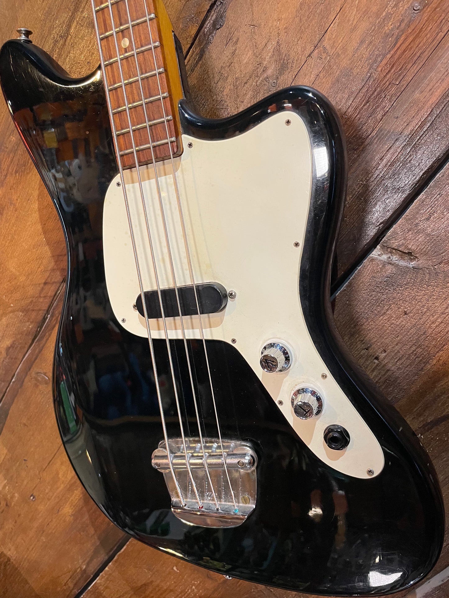 S/H 1972 Framus J-159 Junior 4 Short Scale Bass, Black