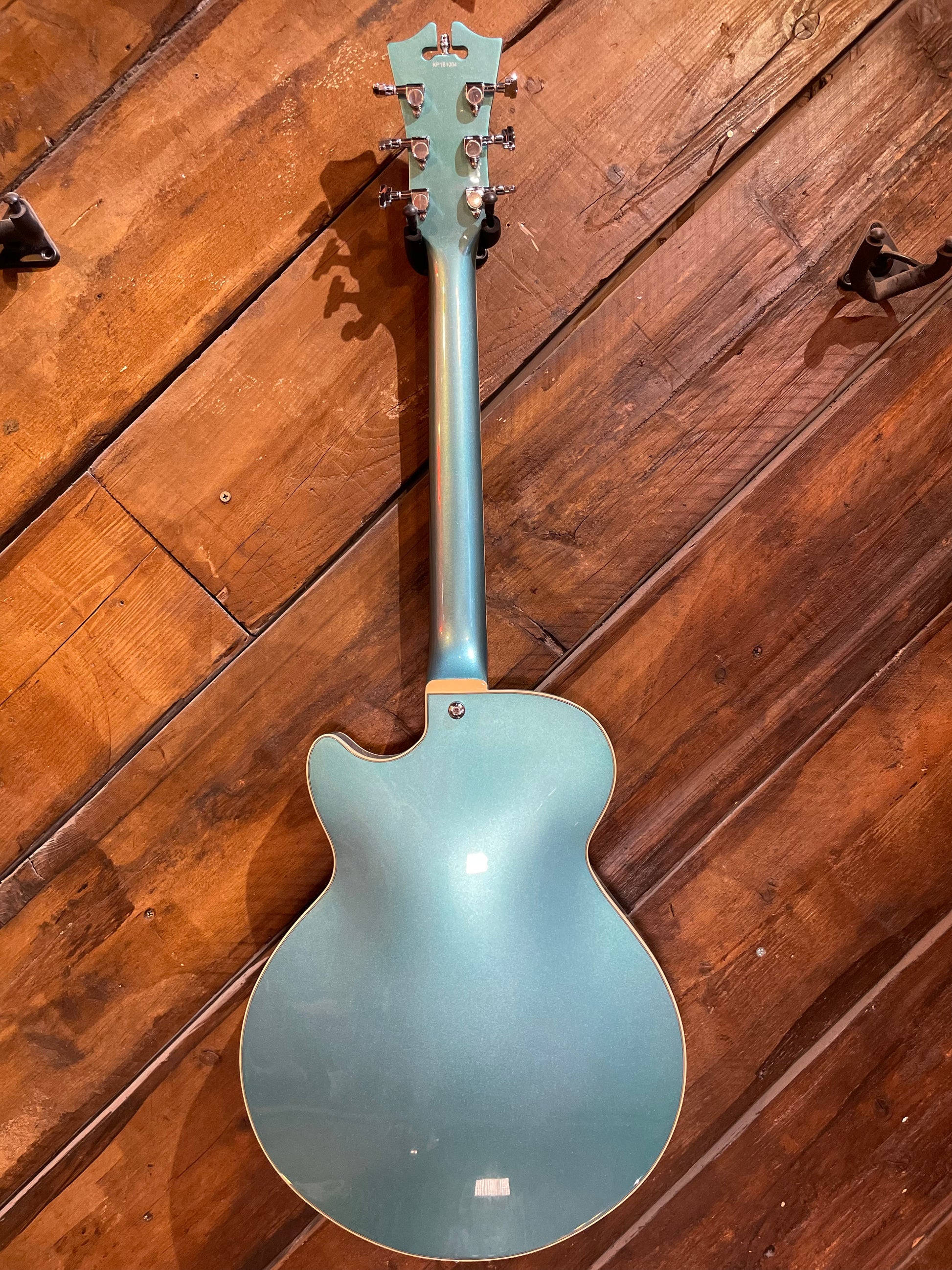 S/H D'Angelico Premiere SS Semi-Hollow Electric Guitar, Ocean Turquoise