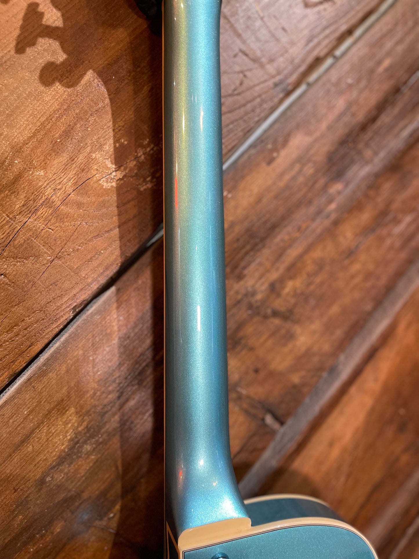 S/H D'Angelico Premiere SS Semi-Hollow Electric Guitar, Ocean Turquoise