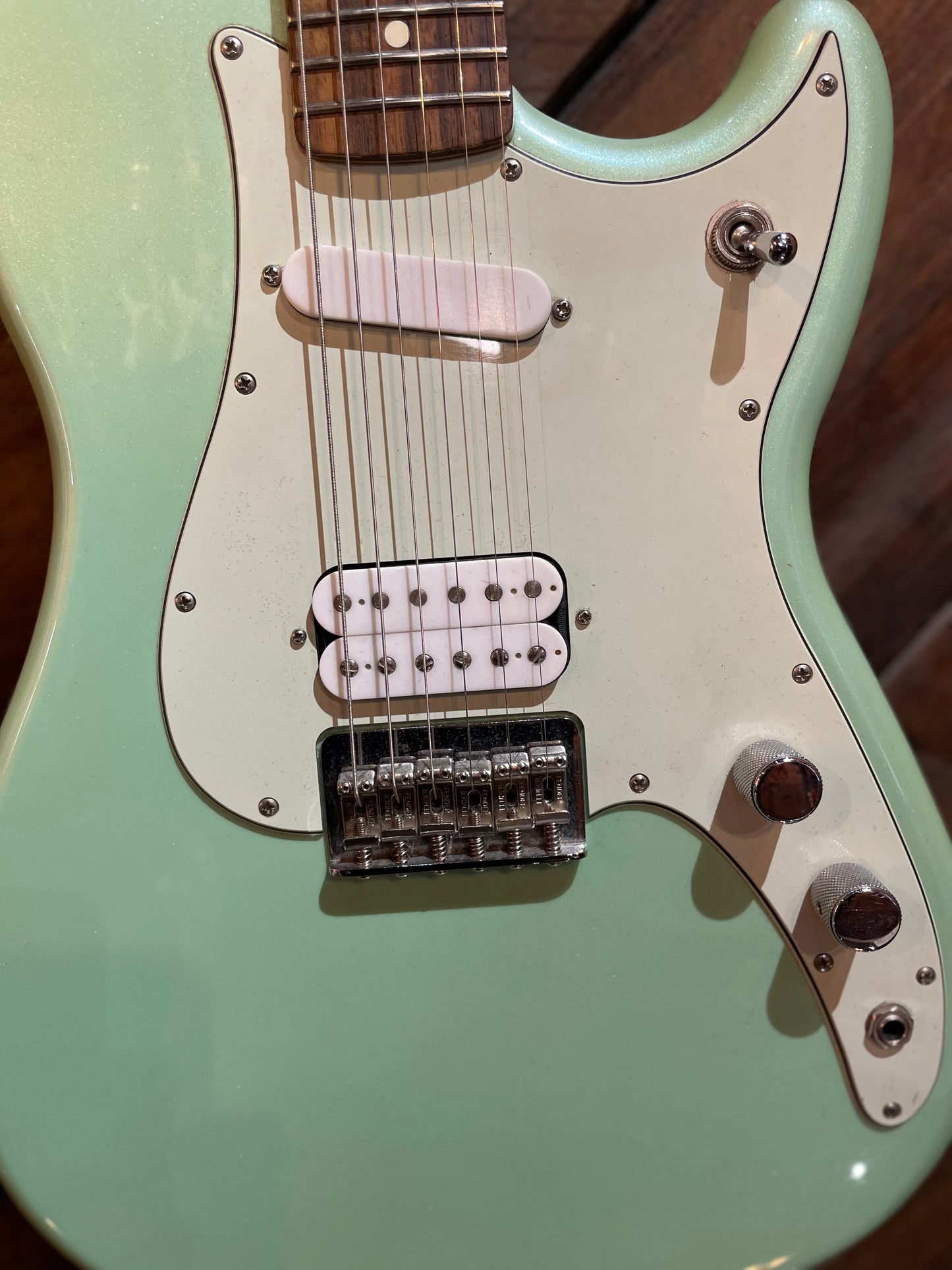 S/H Fender Player Duo Sonic HS, Mystic Seafoam Green