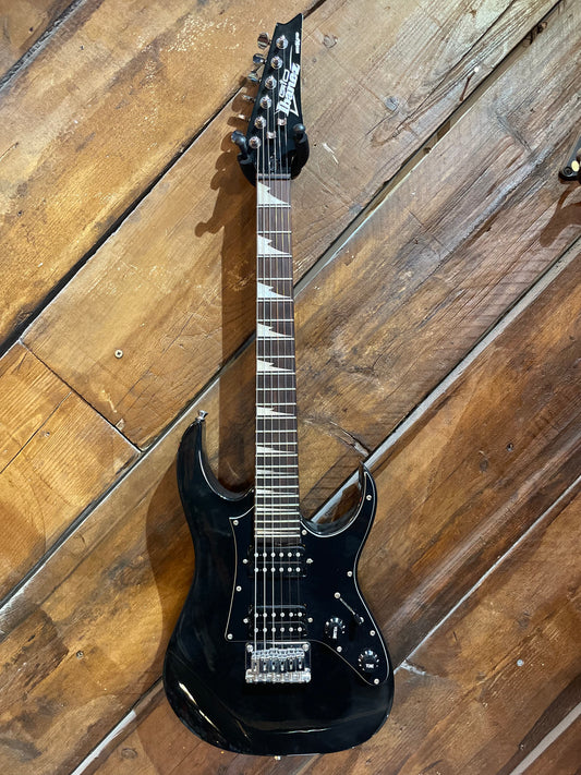 S/H Ibanez 6 GRGM21-BKN GIO RG MiKro Guitar, Black