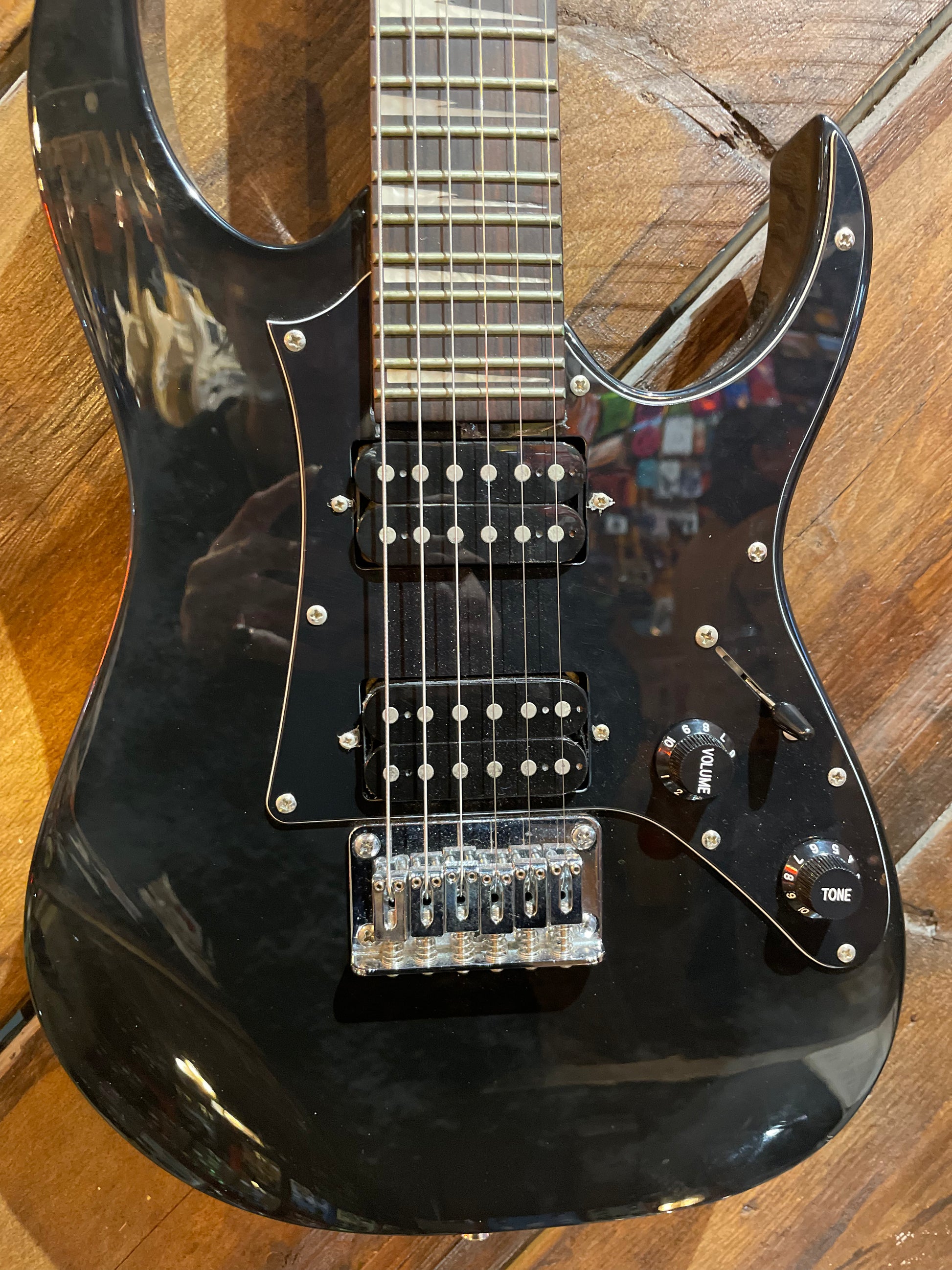 S/H Ibanez 6 GRGM21-BKN GIO RG MiKro Guitar, Black