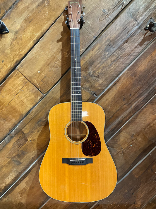 S/H 2019 Martin D-18 Acoustic Guitar, Natural