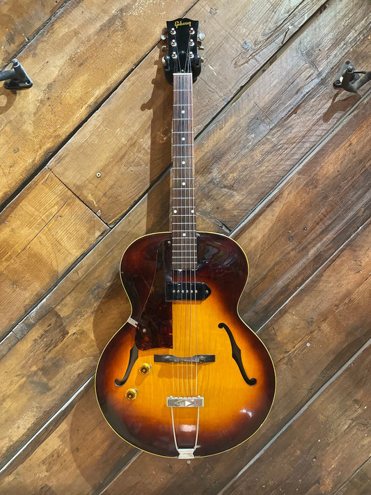 S/H 1953 Gibson ES-125 Left Handed Hollow Body Archtop, Three Tone Sunburst