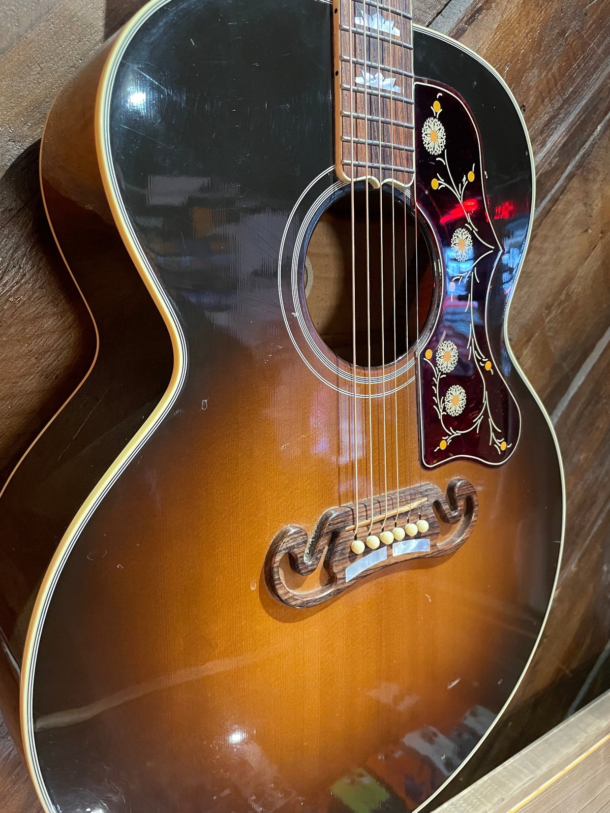 S/H 2012 Gibson SJ-200 Standard Jumbo Acoustic Guitar, Vintage Sunburst