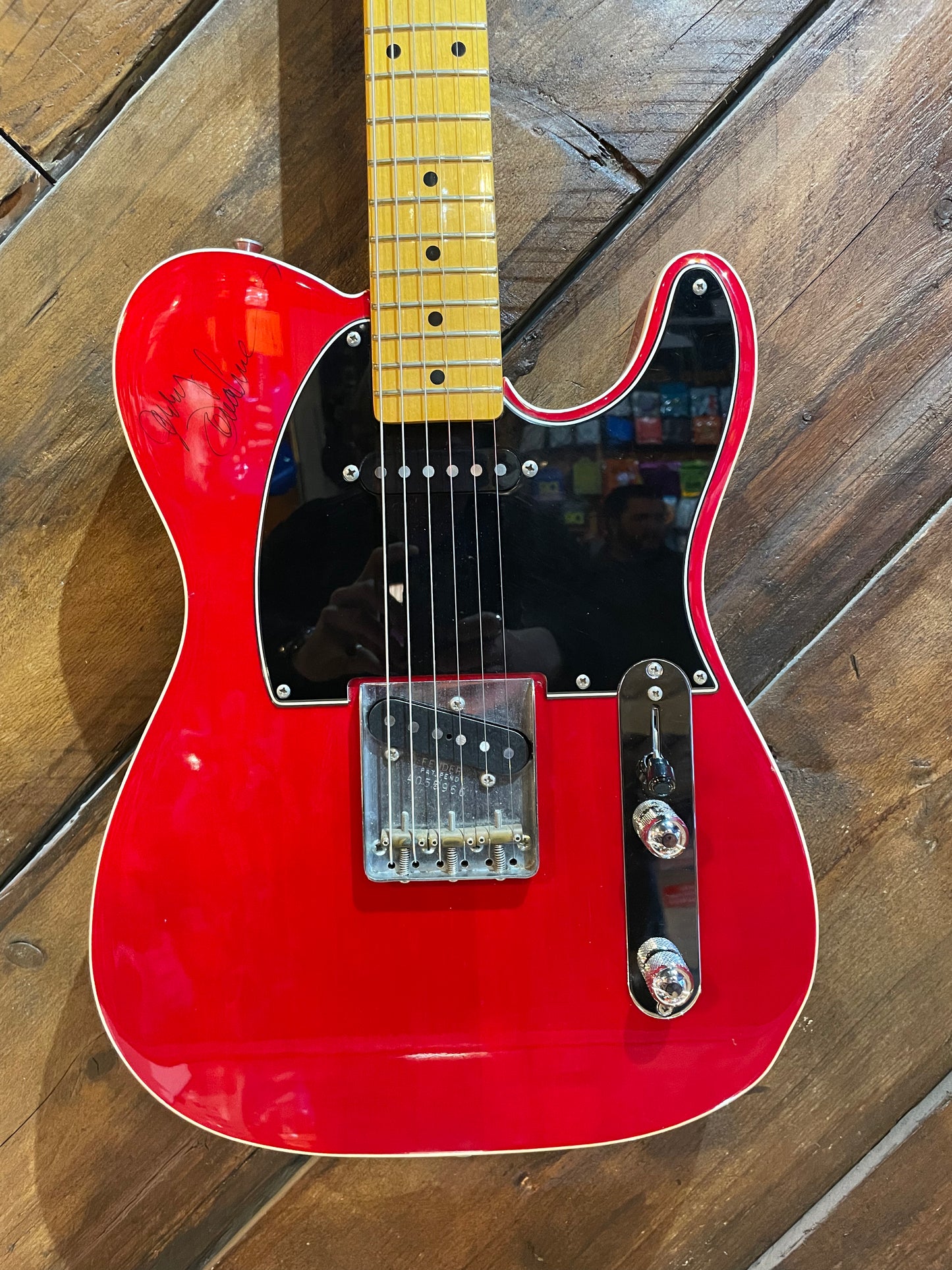 S/H 1995 Fender MIJ Jerry Donahue Signature Signed Telecaster, Crimson Transparent