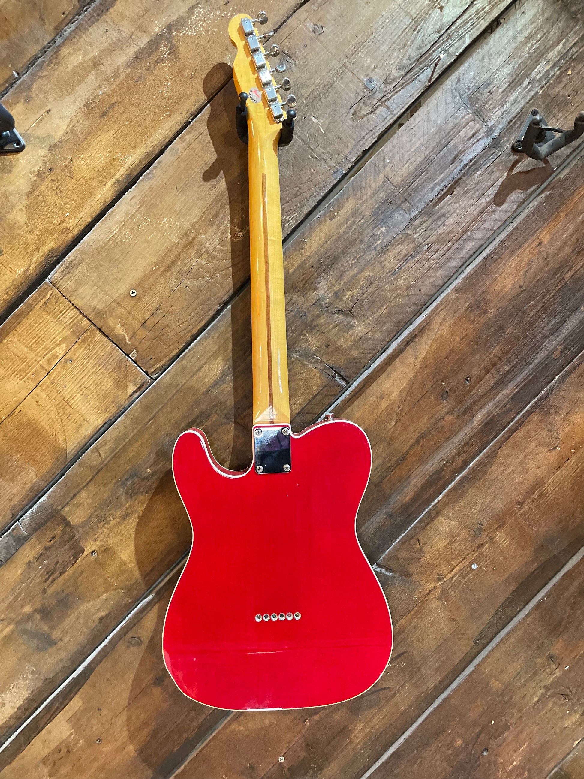 S/H 1995 Fender MIJ Jerry Donahue Signature Signed Telecaster, Crimson Transparent