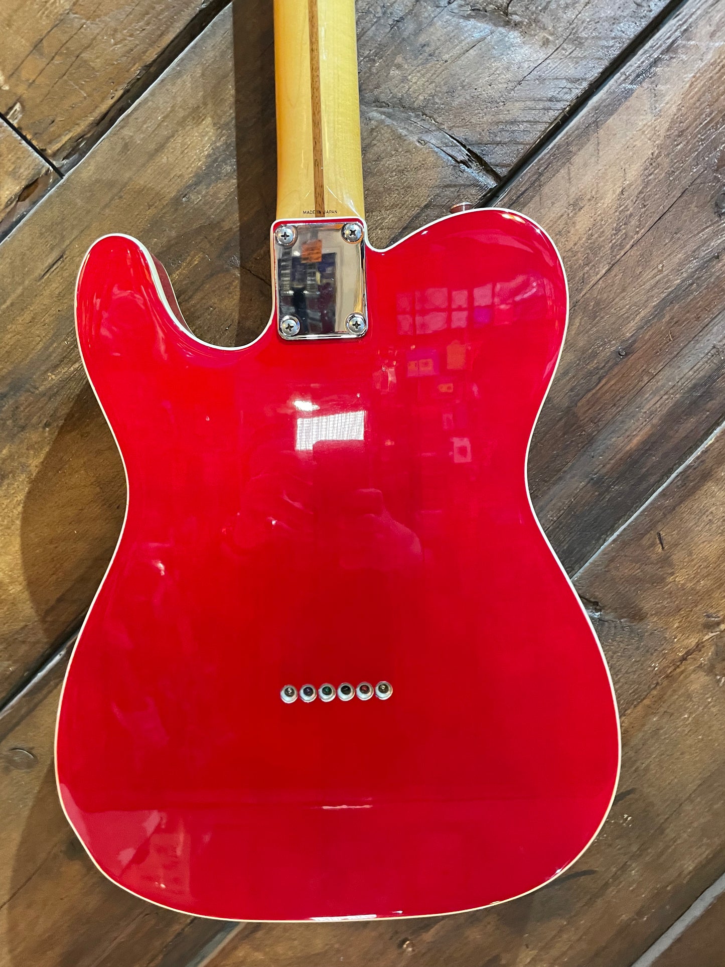 S/H 1995 Fender MIJ Jerry Donahue Signature Signed Telecaster, Crimson Transparent