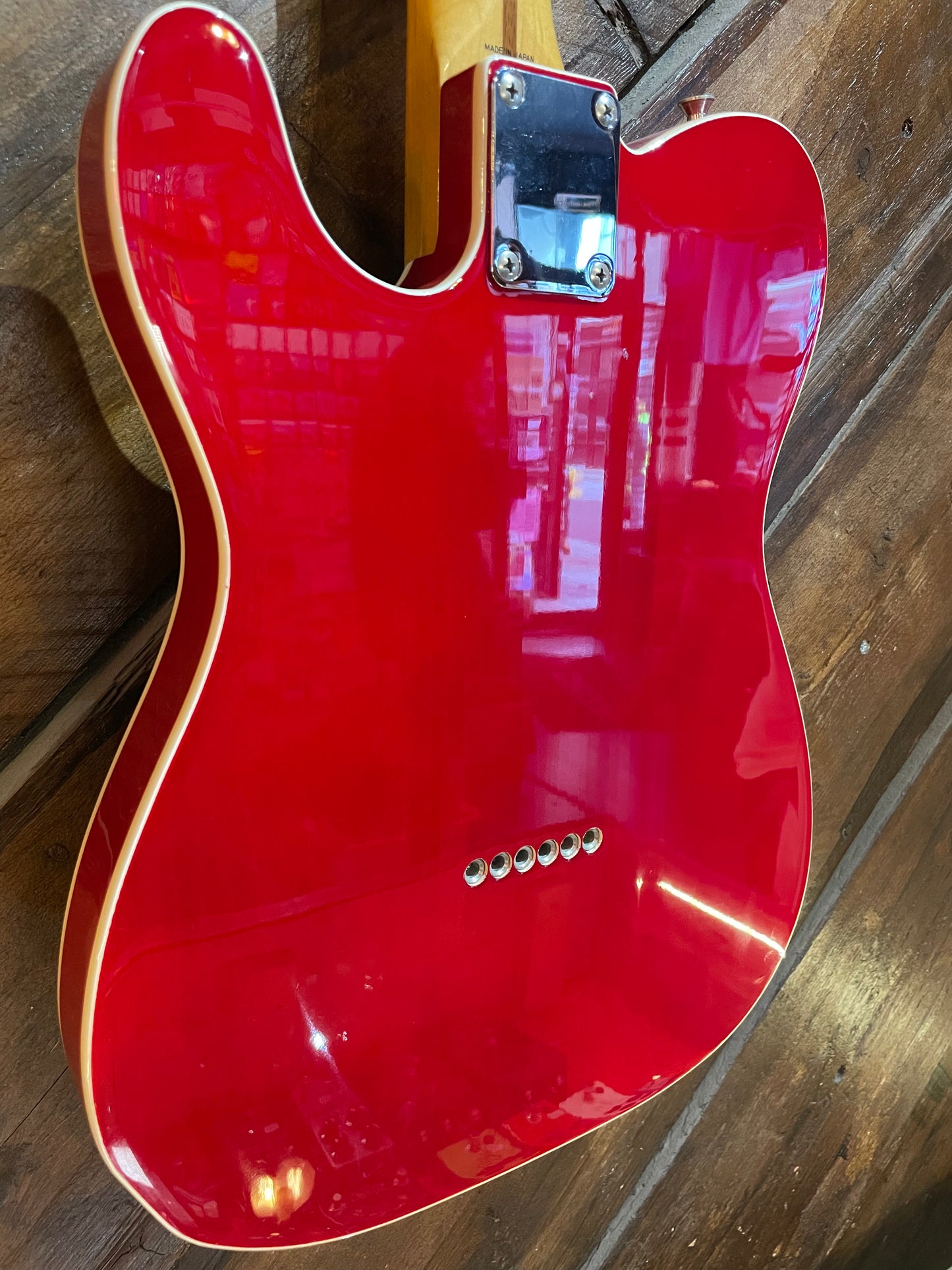 S/H 1995 Fender MIJ Jerry Donahue Signature Signed Telecaster, Crimson Transparent