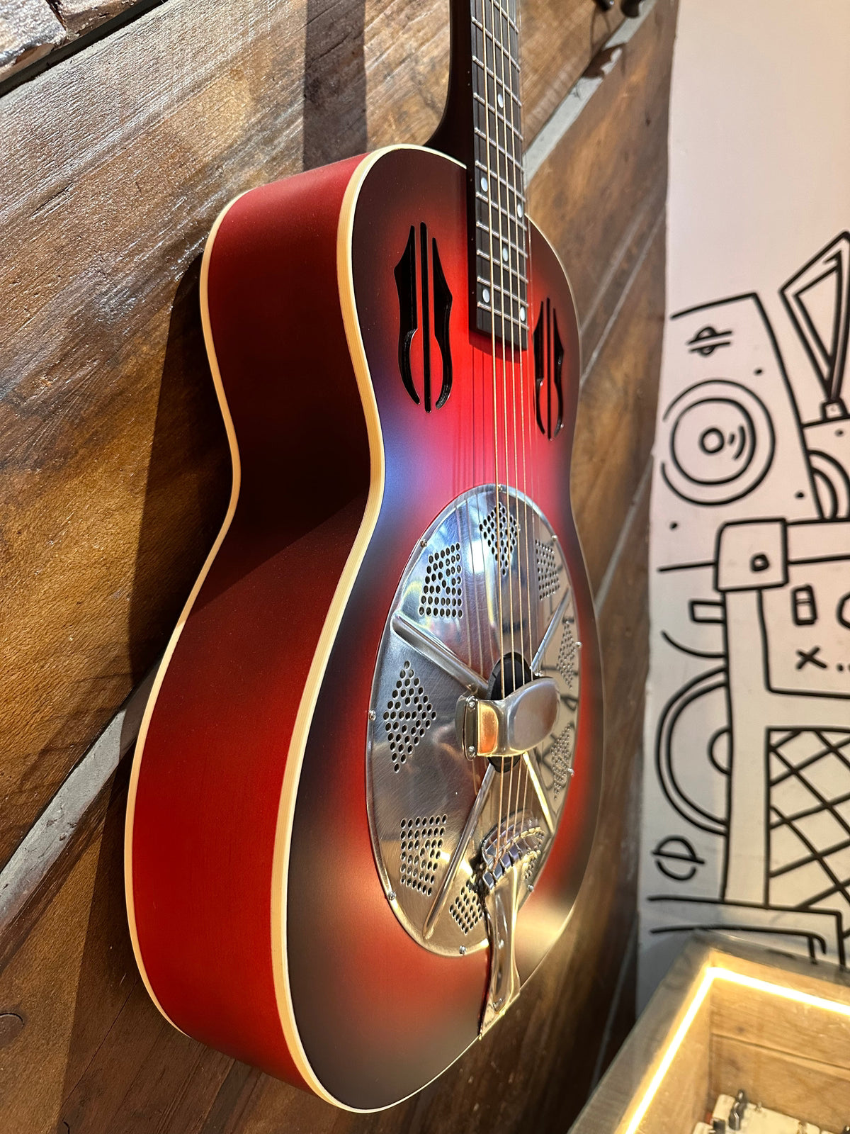 National Rosita Resonator, Cherry Red/Blackburst NEW