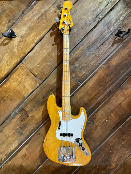 S/H 1975 Fender Jazz Bass, Natural