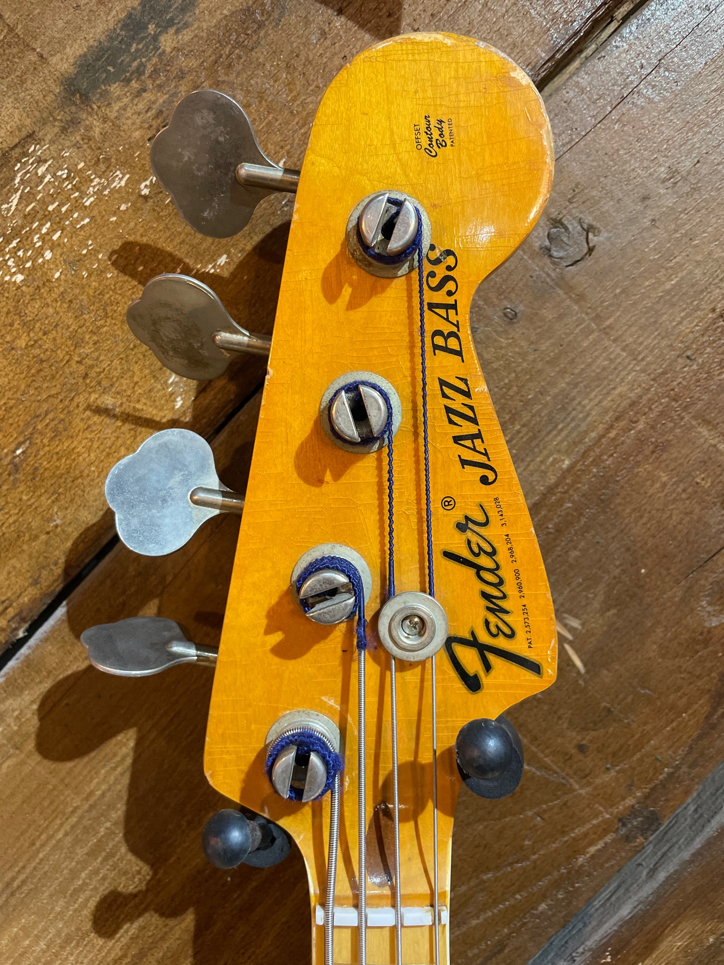 S/H 1975 Fender Jazz Bass, Natural